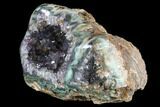 Purple Amethyst Geode With Polished Edge - Uruguay #87499-1